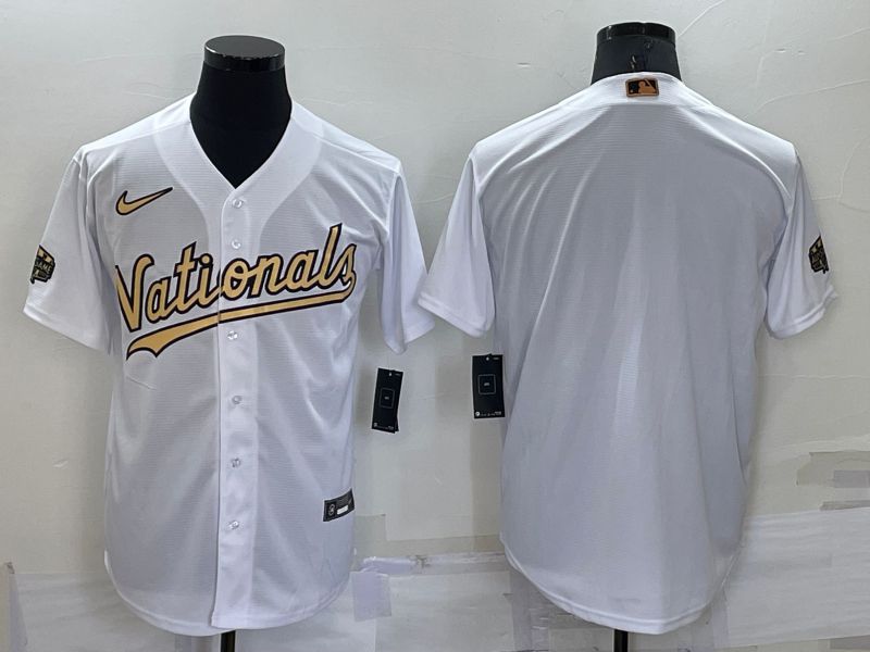 Men Washington Nationals Blank White 2022 All Star Nike MLB Jersey